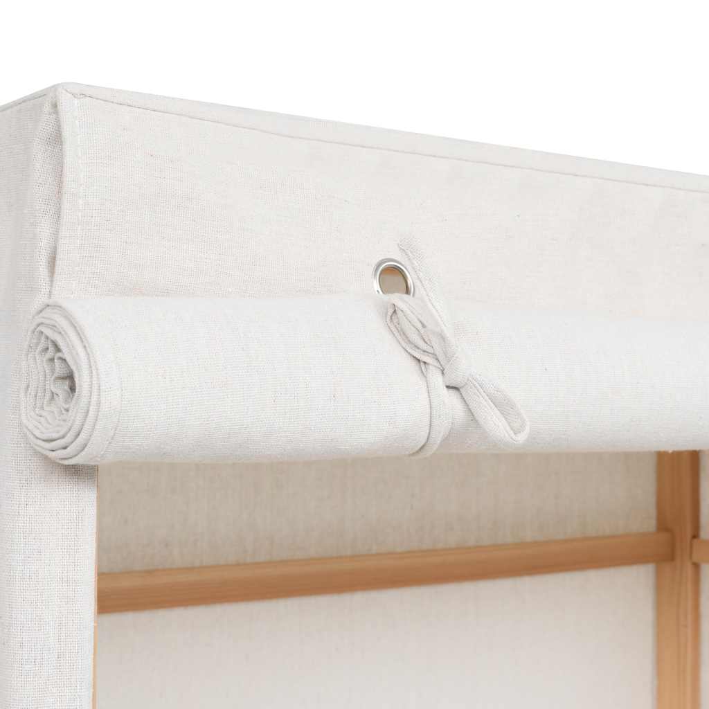247107 vidaXL 3-Tier Clothes Wardrobe 79x40x170 cm - White