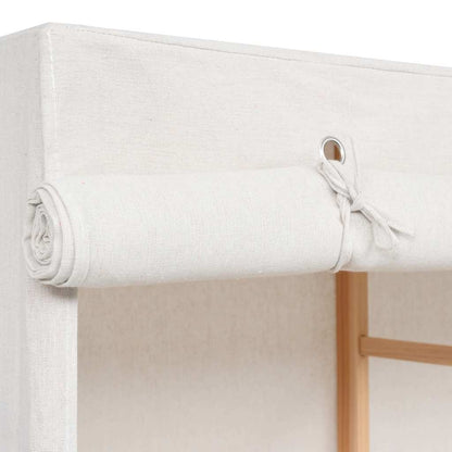 247108 vidaXL 3-Tier Clothes Wardrobe 110x40x170 cm - White