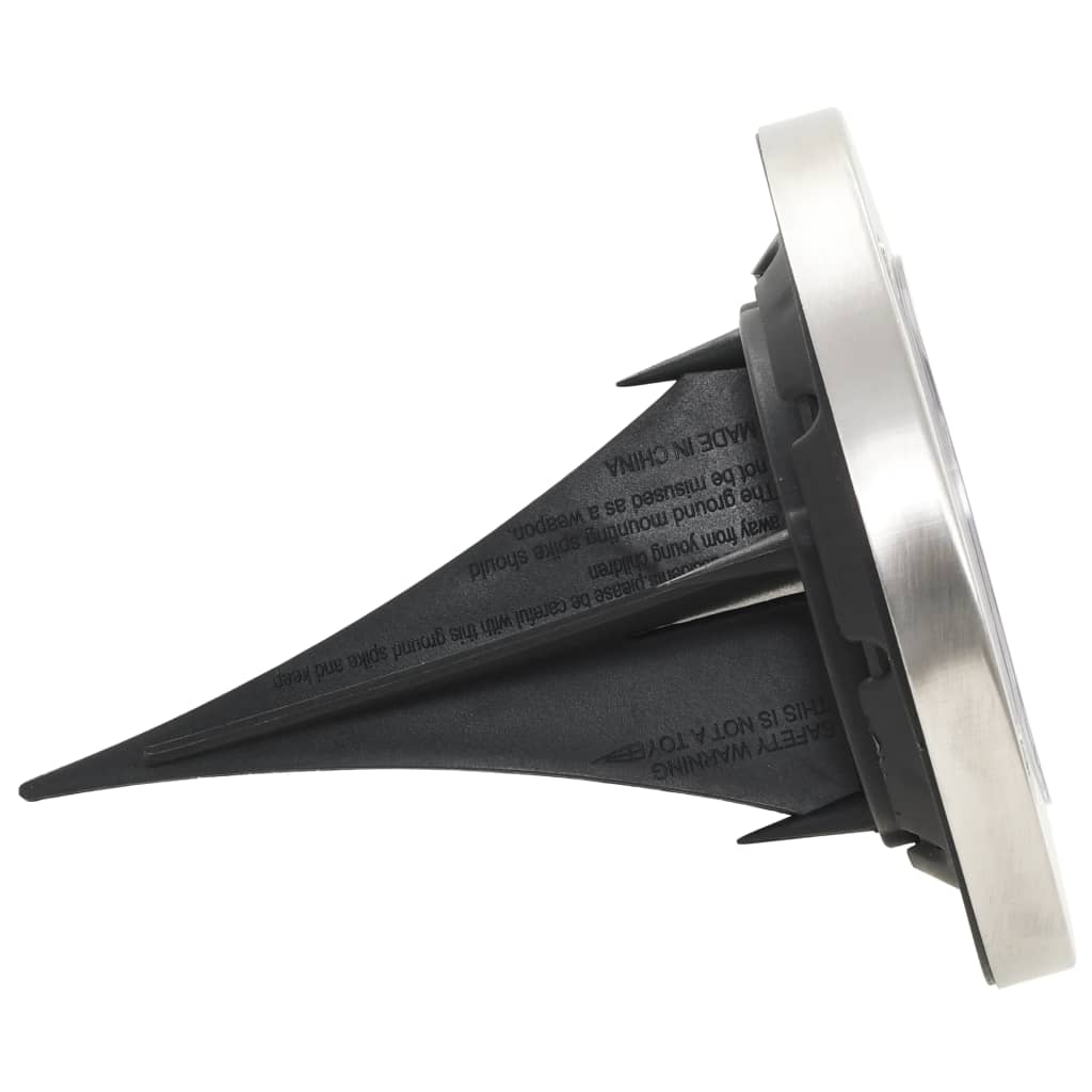 vidaXL Solar Ground Light | Set of 8 | Warm white, Silver | PP | Compact