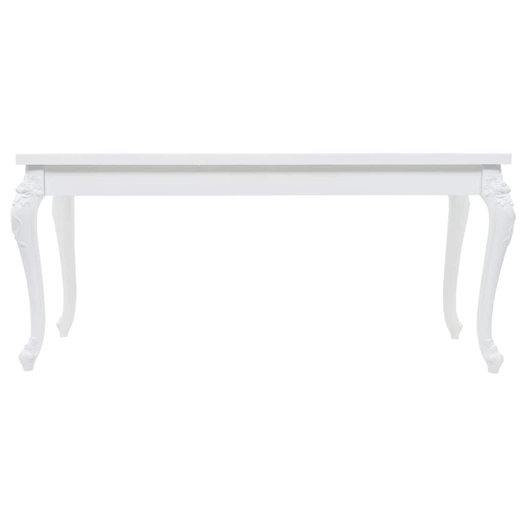 246958 vidaXL Dining Table 179x89x81 cm High Gloss White
