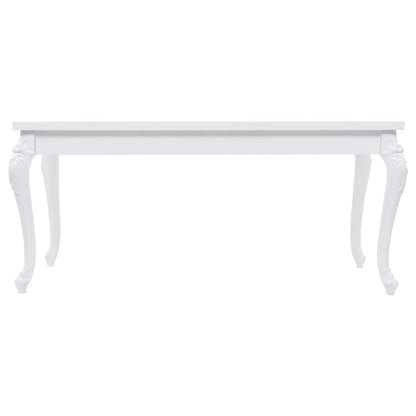 246958 vidaXL Dining Table 179x89x81 cm High Gloss White