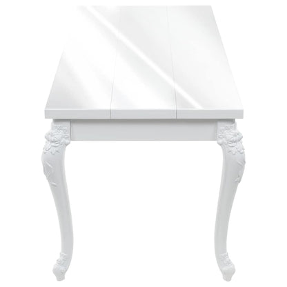 246958 vidaXL Dining Table 179x89x81 cm High Gloss White