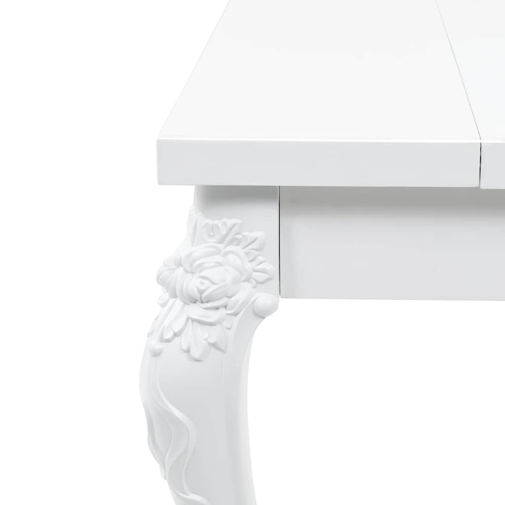 246958 vidaXL Dining Table 179x89x81 cm High Gloss White