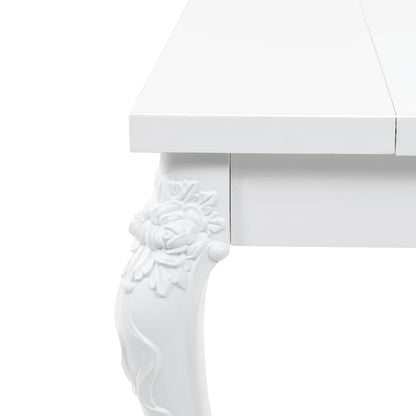 246958 vidaXL Dining Table 179x89x81 cm High Gloss White
