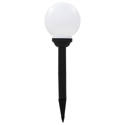 vidaXL Outdoor Solar Lamps 4 pcs LED Spherical 15 cm RGB - White