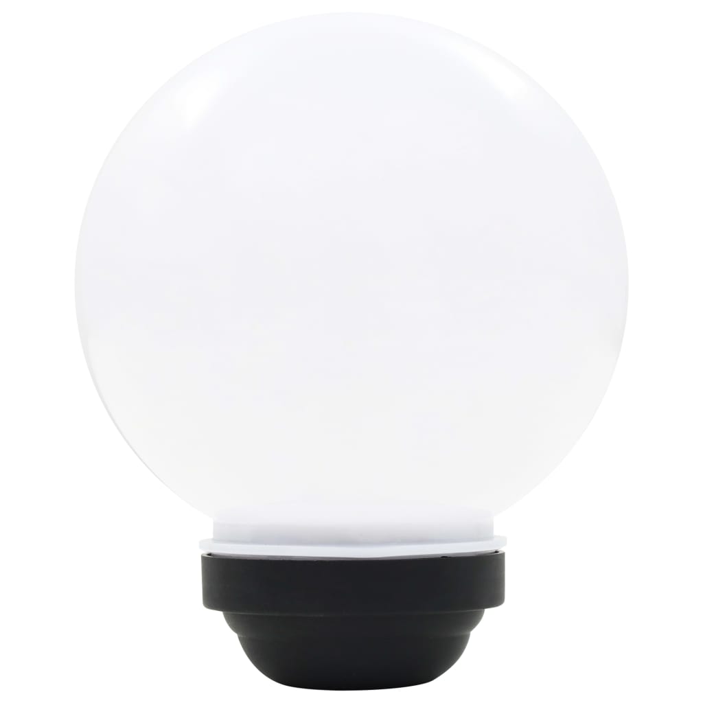 vidaXL Outdoor Solar Lamps 4 pcs LED Spherical 15 cm RGB - White