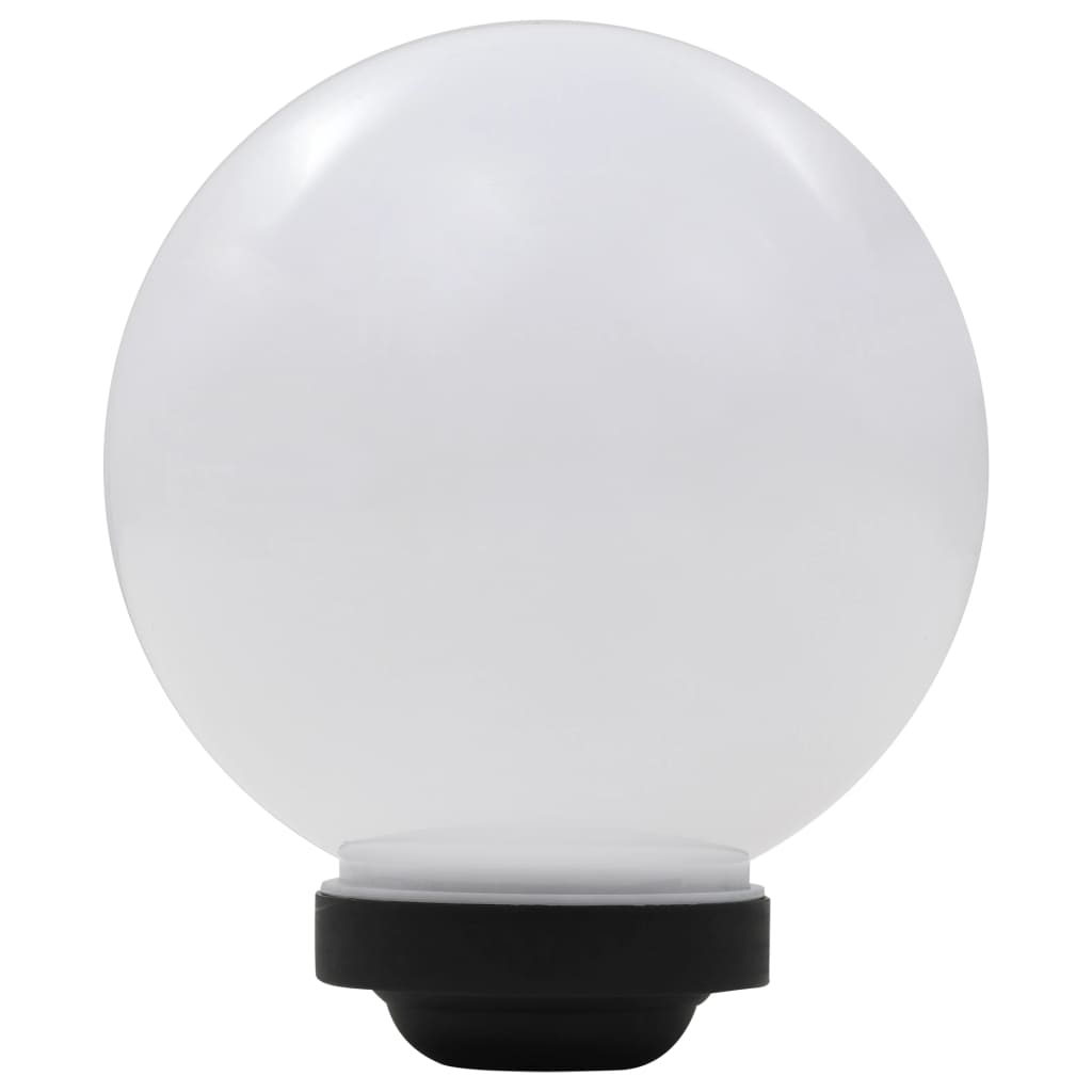 vidaXL Outdoor Solar Lamps 3 pcs LED Spherical 20 cm RGB - White