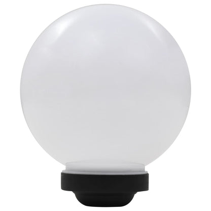 vidaXL Outdoor Solar Lamps 3 pcs LED Spherical 20 cm RGB - White