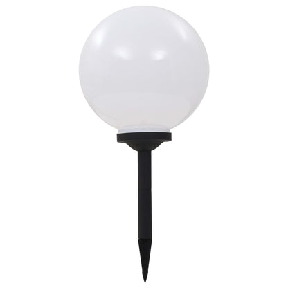 vidaXL Outdoor Solar Lamps 2 pcs LED Spherical 30 cm RGB - White
