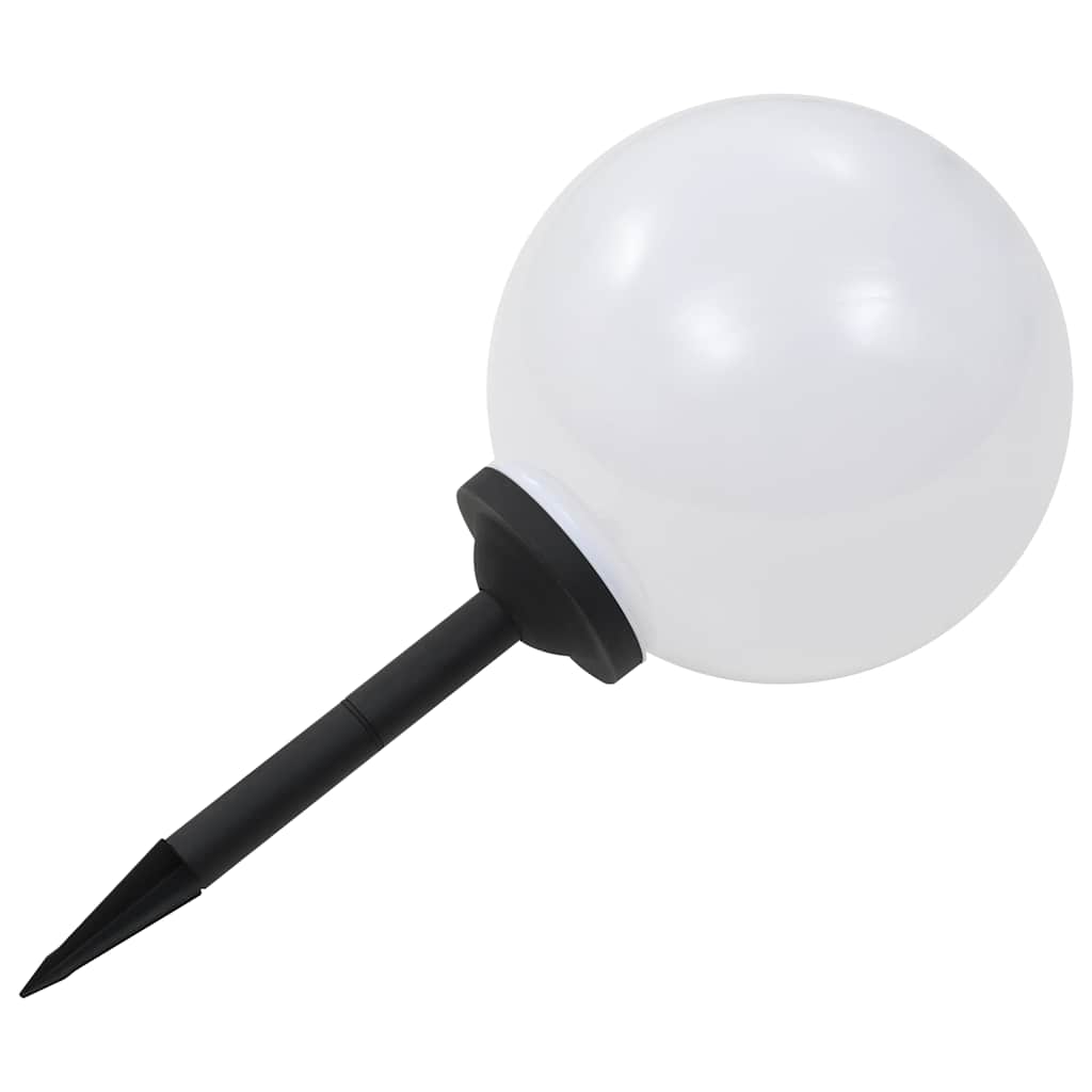 vidaXL Outdoor Solar Lamps 2 pcs LED Spherical 30 cm RGB - White