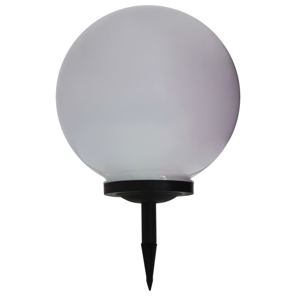 vidaXL Outdoor Solar Lamp LED Spherical 40 cm RGB - White