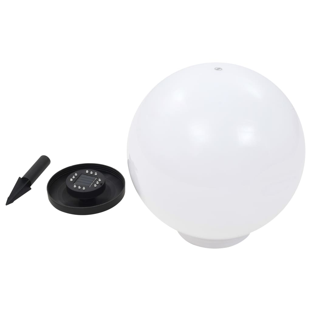 vidaXL Outdoor Solar Lamp LED Spherical 40 cm RGB - White