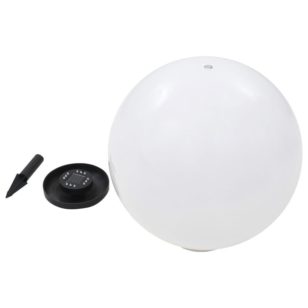 vidaXL Outdoor Solar Lamp LED Spherical 50 cm RGB - White