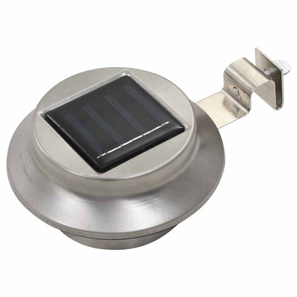 vidaXL Outdoor Solar Lamps 6 pcs LED Round 12 cm White - Silver