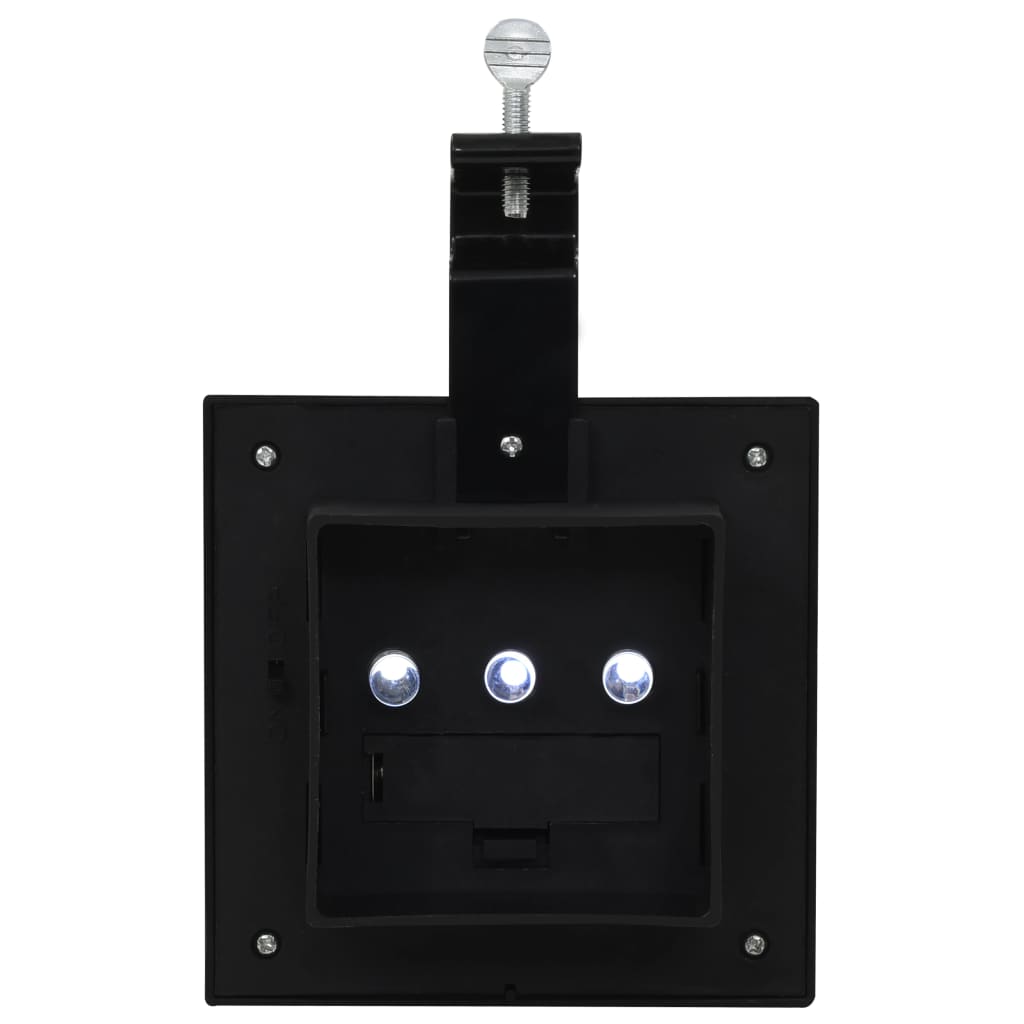vidaXL Outdoor Solar Lamps 6 pcs LED Square 12 cm Black