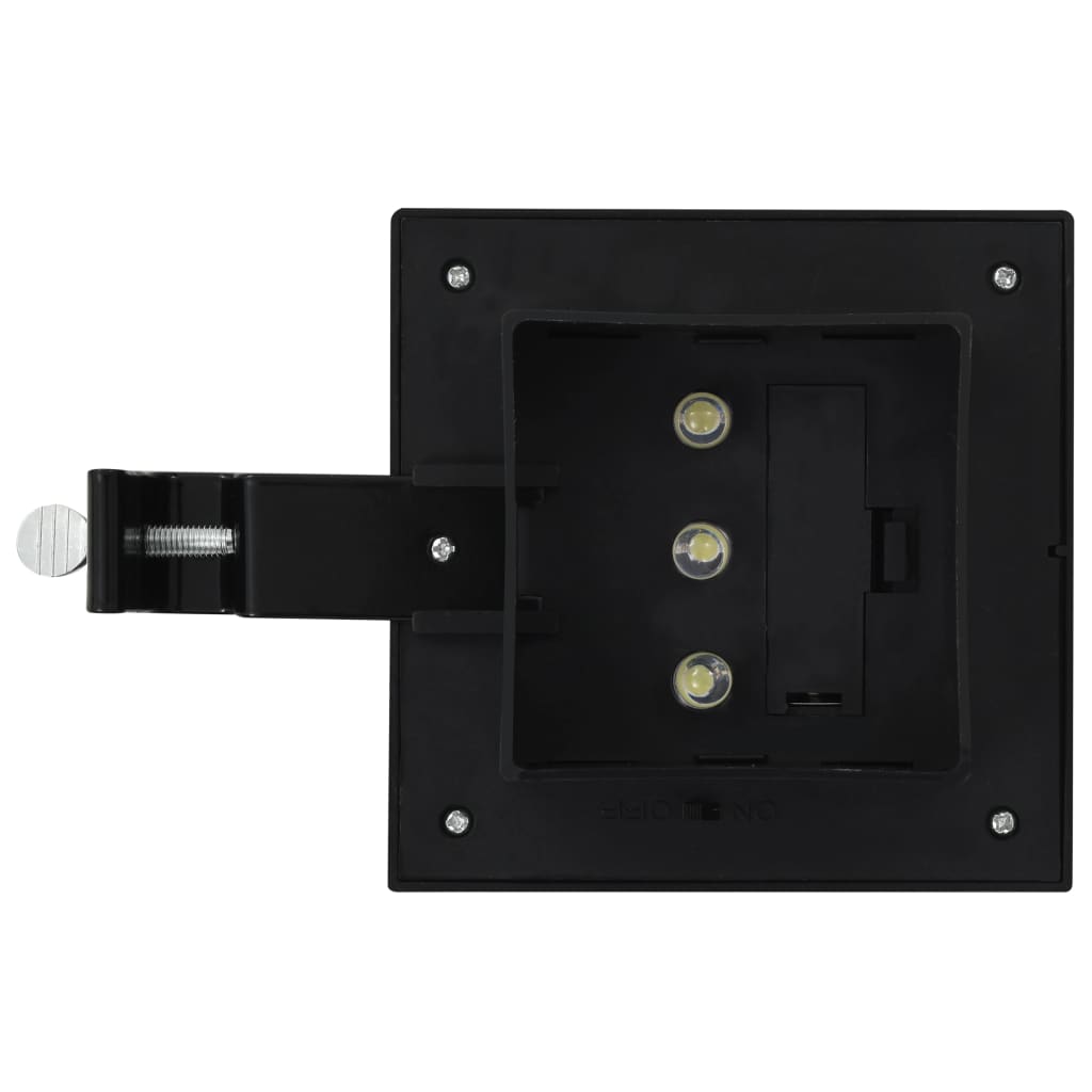 vidaXL Outdoor Solar Lamps 6 pcs LED Square 12 cm Black