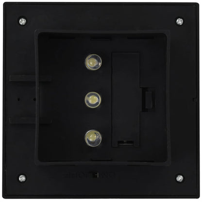 vidaXL Outdoor Solar Lamps 6 pcs LED Square 12 cm Black