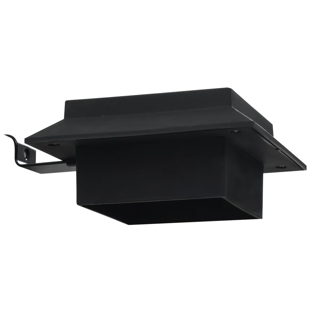 vidaXL Outdoor Solar Lamps 6 pcs LED Square 12 cm Black