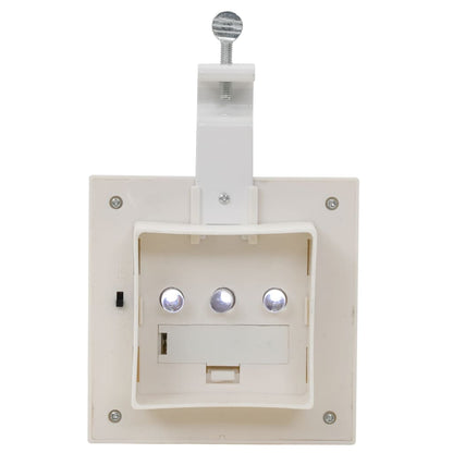 vidaXL Outdoor Solar Lamps 6 pcs LED Square 12 cm White