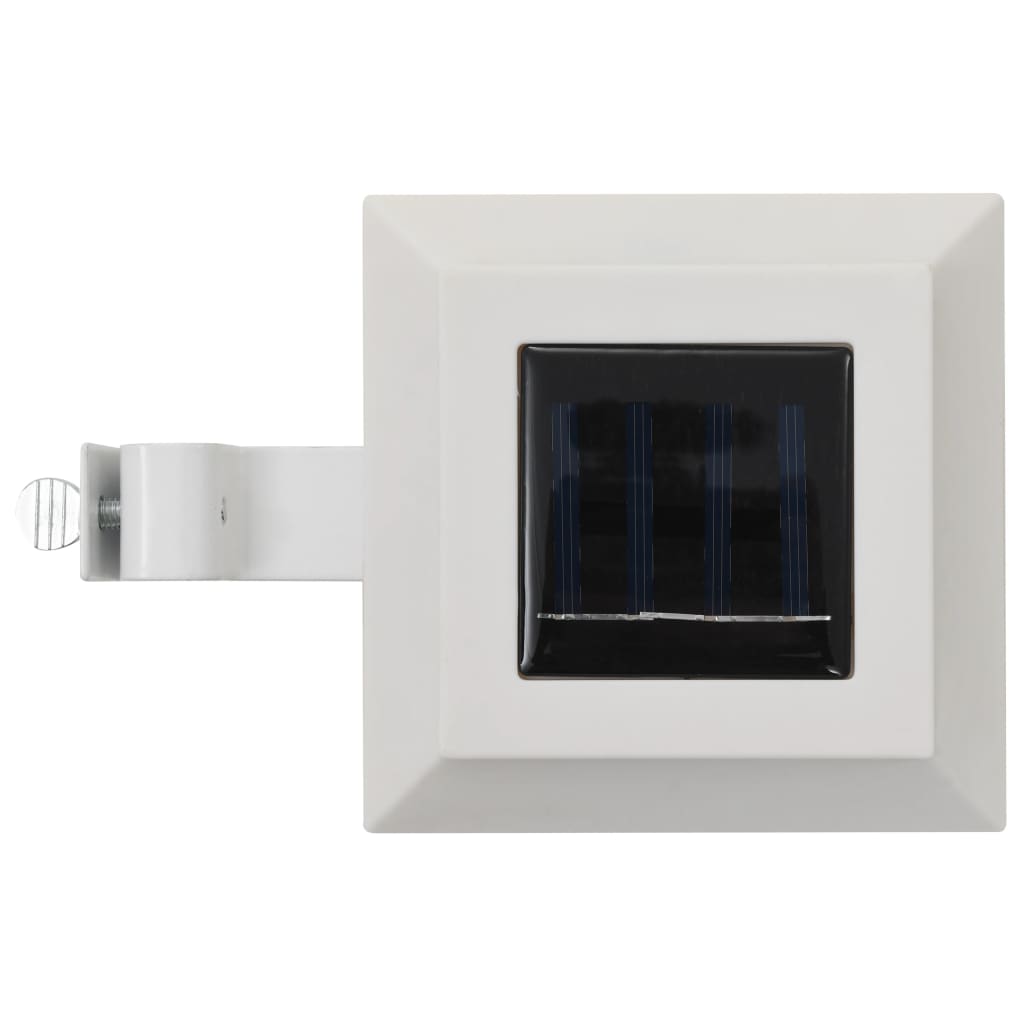 vidaXL Outdoor Solar Lamps 6 pcs LED Square 12 cm White
