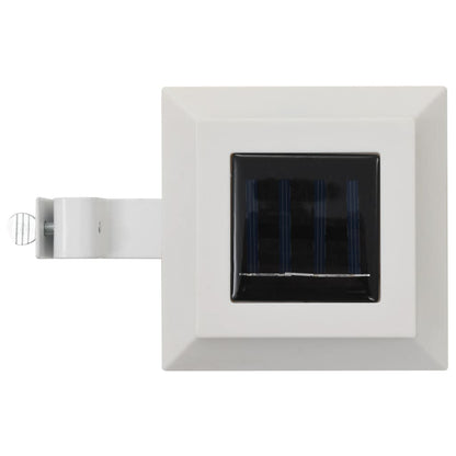 vidaXL Outdoor Solar Lamps 6 pcs LED Square 12 cm White