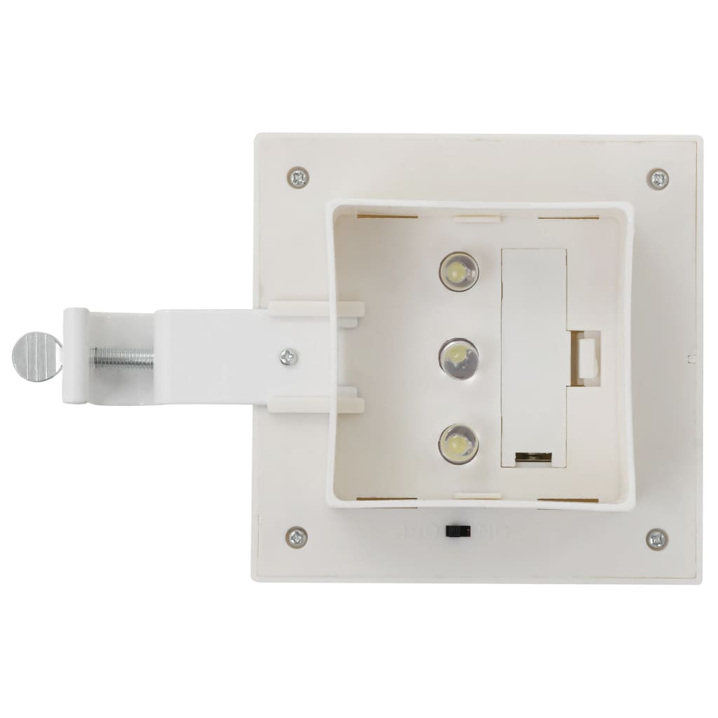 vidaXL Outdoor Solar Lamps 6 pcs LED Square 12 cm White