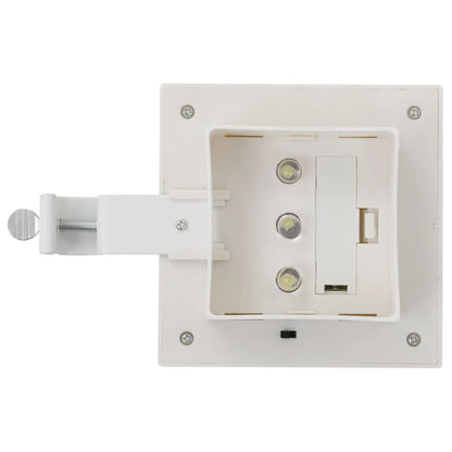 vidaXL Outdoor Solar Lamps 6 pcs LED Square 12 cm White