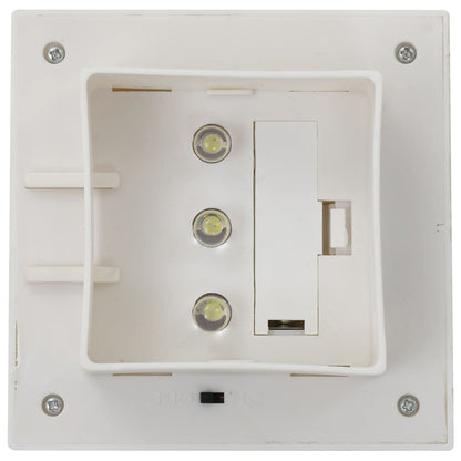 vidaXL Outdoor Solar Lamps 6 pcs LED Square 12 cm White