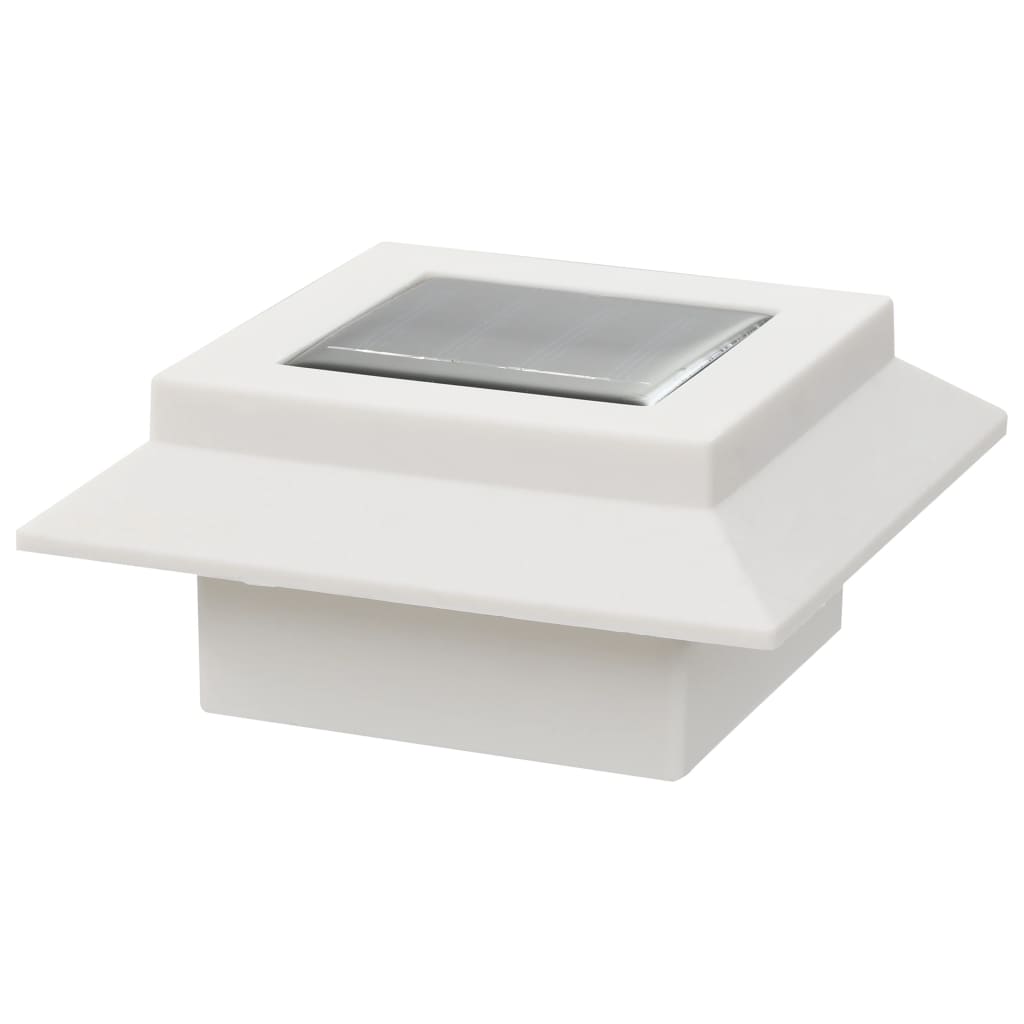 vidaXL Outdoor Solar Lamps 6 pcs LED Square 12 cm White
