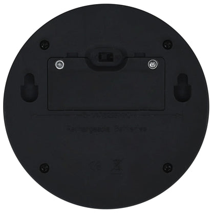 vidaXL Outdoor Solar Wall Lamps LED 12 pcs Round Black