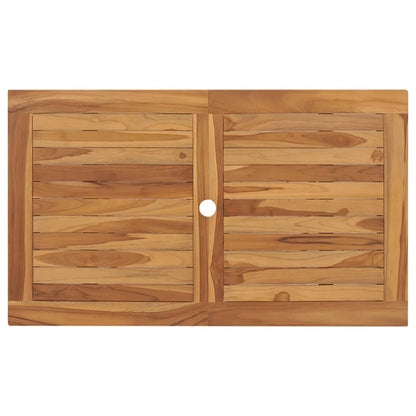 vidaXL Folding Garden Table 120x70x75 cm Solid Teak Wood - Brown