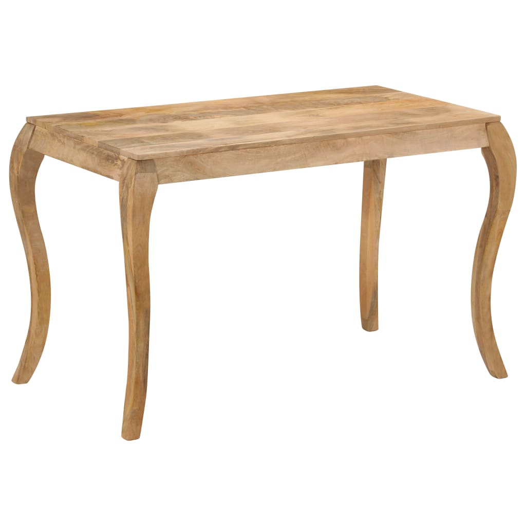247113 vidaXL Dining Table 118x60x76 cm Solid Mango Wood - Brown