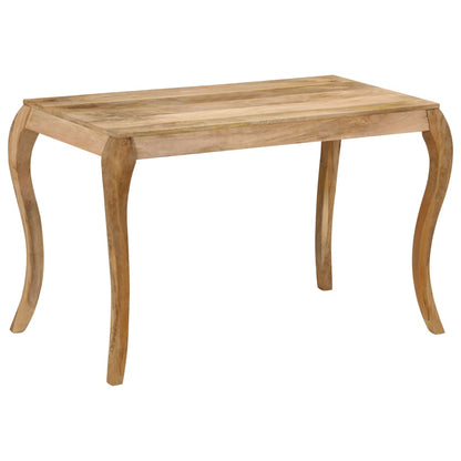 247113 vidaXL Dining Table 118x60x76 cm Solid Mango Wood - Brown