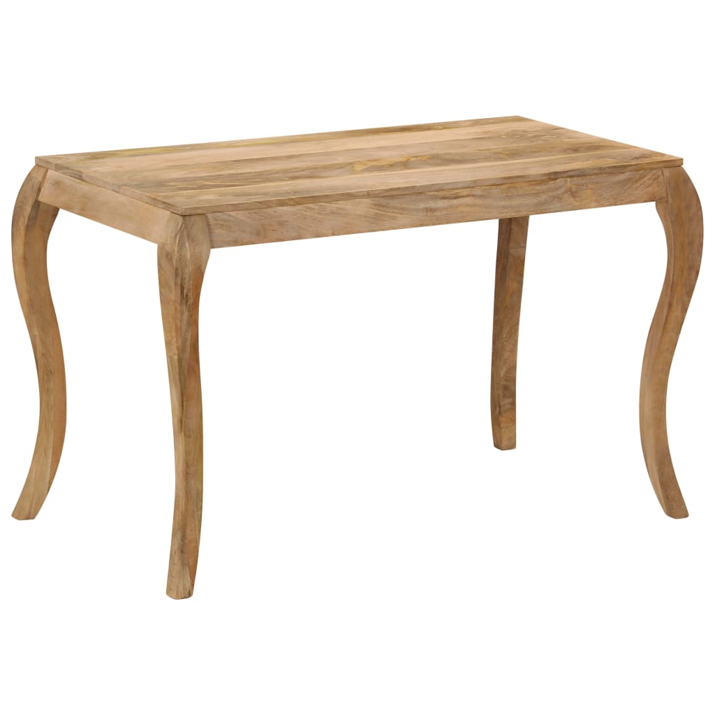 247113 vidaXL Dining Table 118x60x76 cm Solid Mango Wood - Brown
