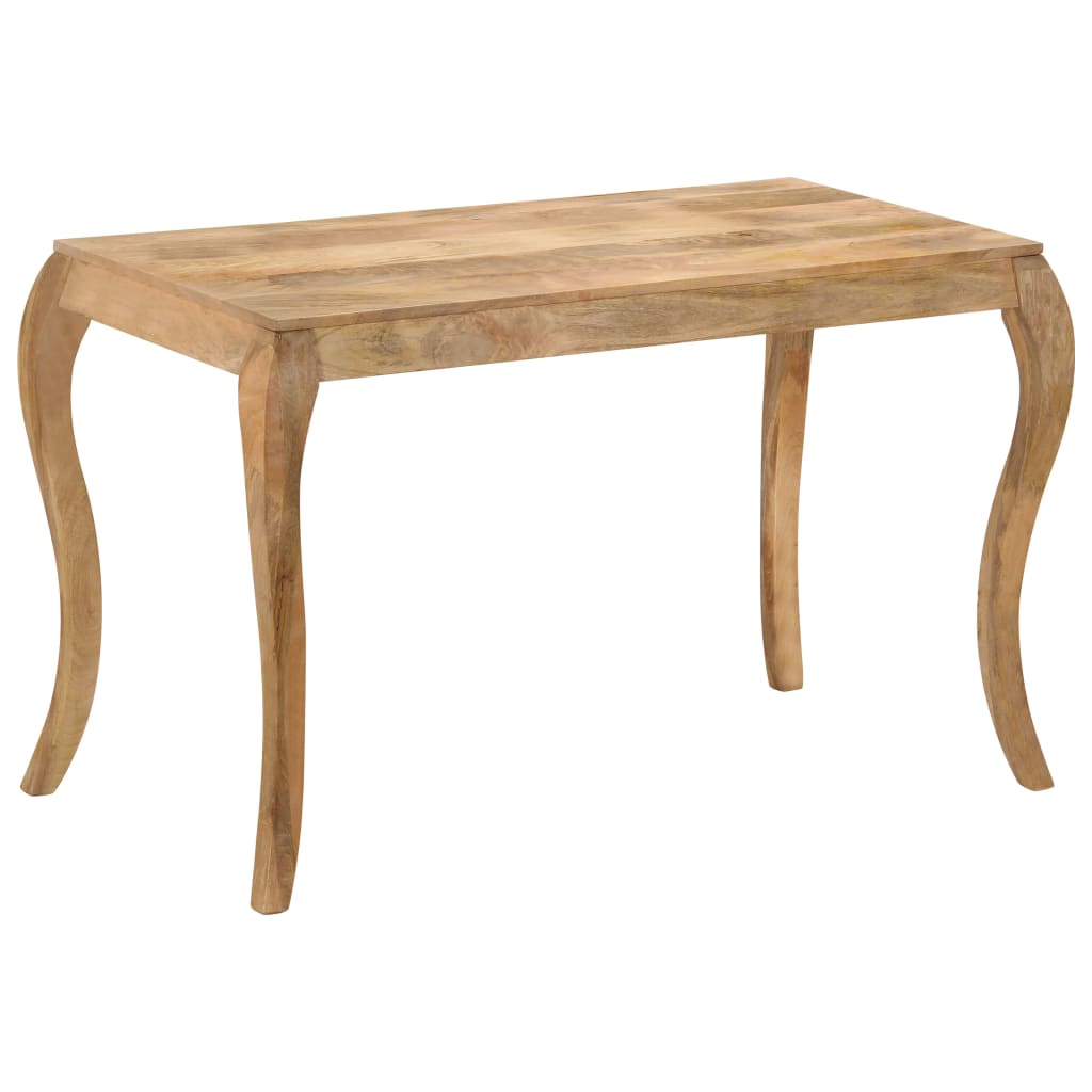 247113 vidaXL Dining Table 118x60x76 cm Solid Mango Wood - Brown