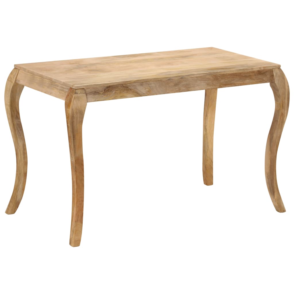 247113 vidaXL Dining Table 118x60x76 cm Solid Mango Wood - Brown