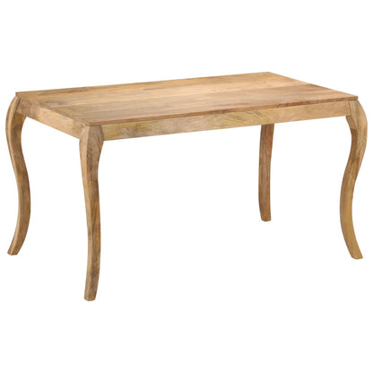 247114 vidaXL Dining Table 135x75x76 cm Solid Mango Wood - Brown