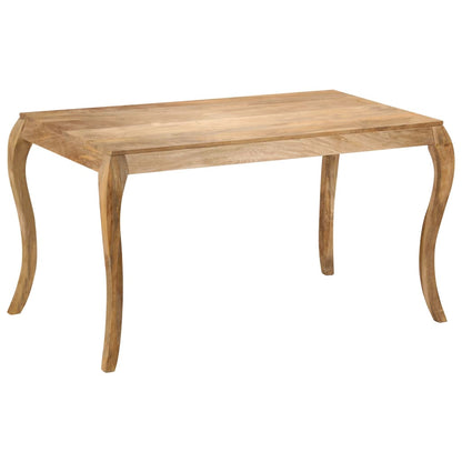 247114 vidaXL Dining Table 135x75x76 cm Solid Mango Wood - Brown