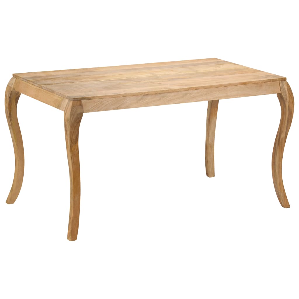 247114 vidaXL Dining Table 135x75x76 cm Solid Mango Wood - Brown