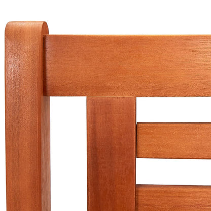 vidaXL 2-Seater Garden Bench 120 cm Solid Eucalyptus Wood - Brown - 120 x 60 x 89 cm