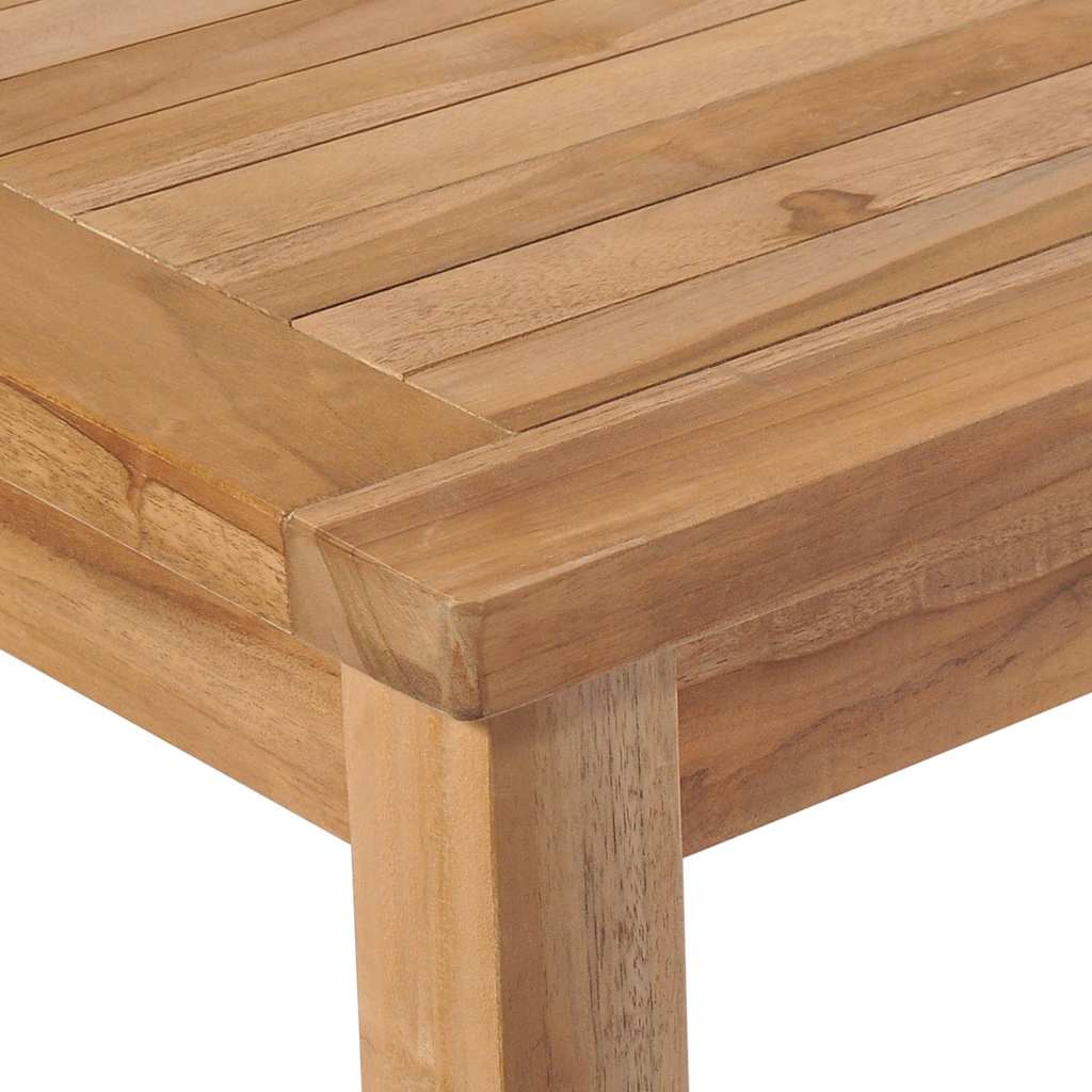 vidaXL Garden Table 150x90x77 cm Solid Teak Wood - Brown
