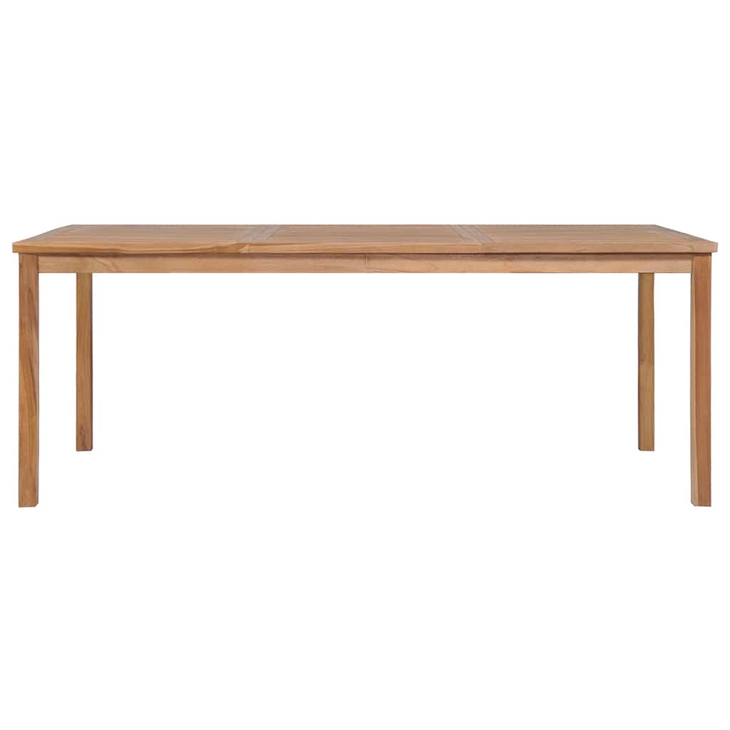 vidaXL Garden Table 200x100x77 cm Solid Teak Wood - Brown