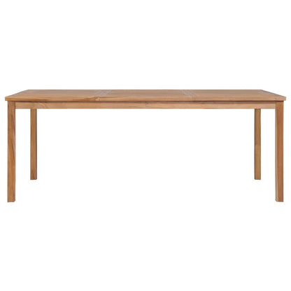 vidaXL Garden Table 200x100x77 cm Solid Teak Wood - Brown