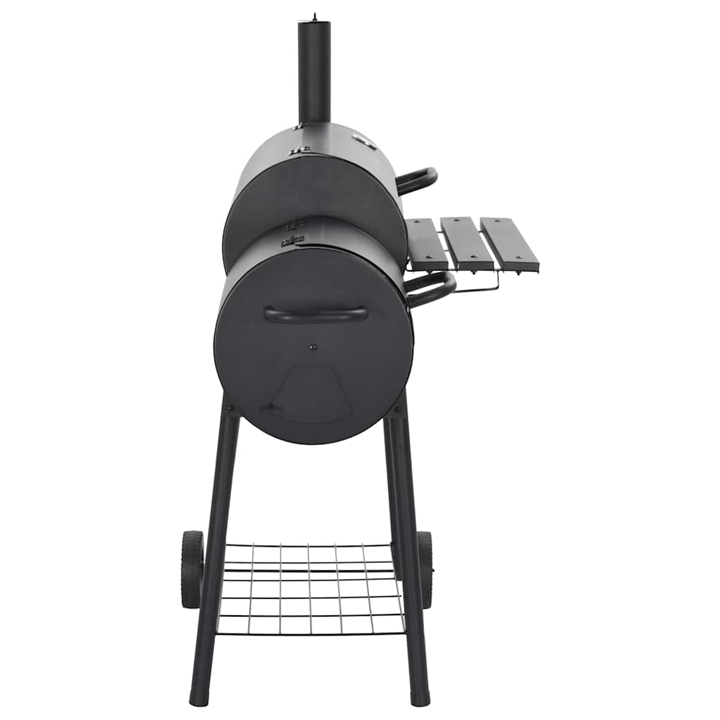vidaXL Classic Charcoal BBQ Offset Smoker - Black - 12229