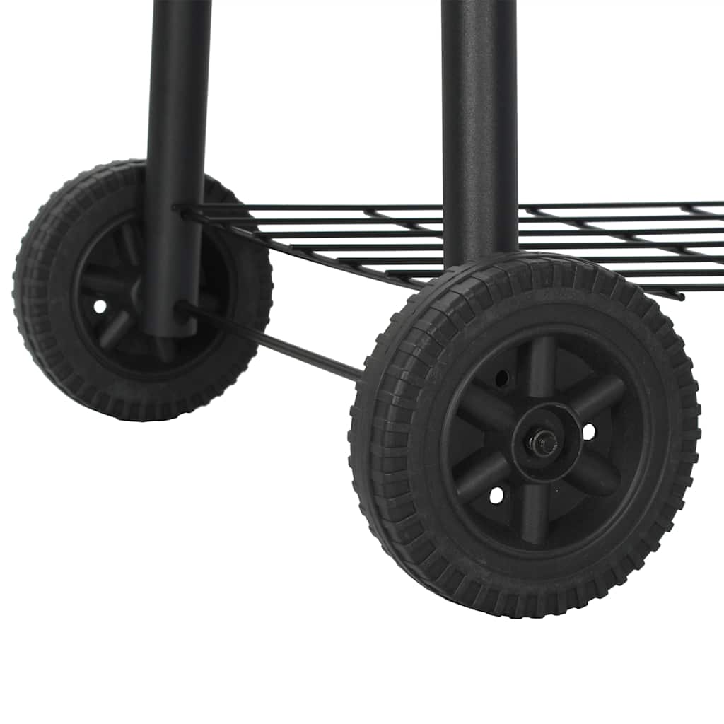 vidaXL Classic Charcoal BBQ Offset Smoker - Black - 12229