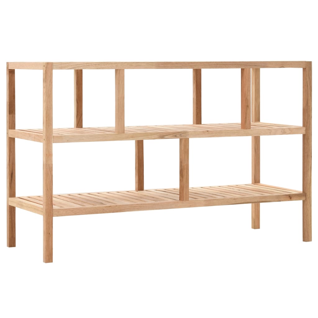 vidaXL Bathroom Shelf Solid Walnut Wood 100x40x65 cm - Beige