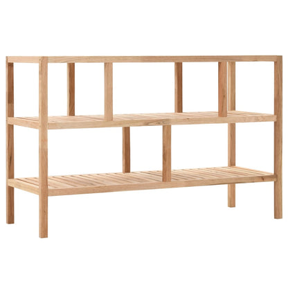 vidaXL Bathroom Shelf Solid Walnut Wood 100x40x65 cm - Beige