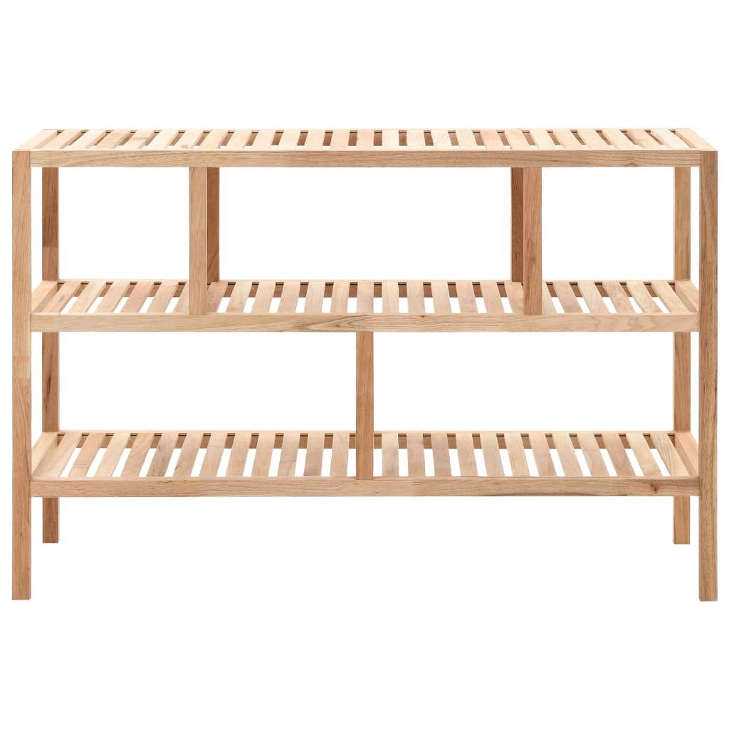 vidaXL Bathroom Shelf Solid Walnut Wood 100x40x65 cm - Beige