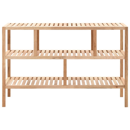 vidaXL Bathroom Shelf Solid Walnut Wood 100x40x65 cm - Beige