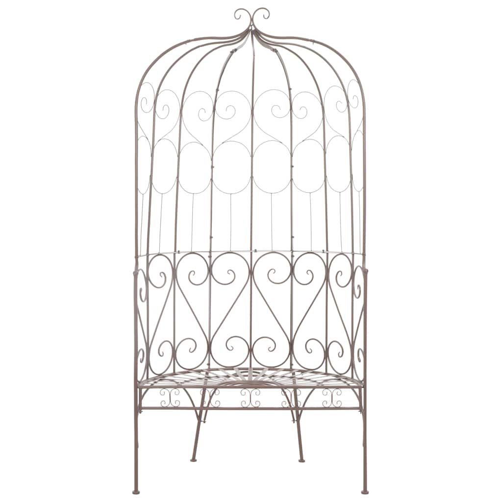 vidaXL Garden Bench 95 cm Iron Antique Brown